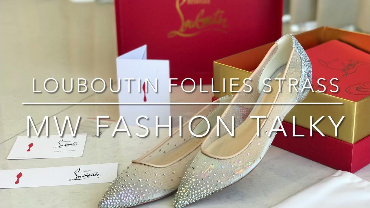 LOUBOUTIN FOLLIES STRASS FLAT - MW FASHION TALKY