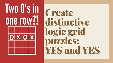 Create distinctive logic puzzles: YES and YES