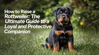 How to Raise a Rottweiler: The Ultimate Guide to a Loyal and Protective Companion