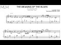 Keith jarrett  the meaning of the blues  transcription