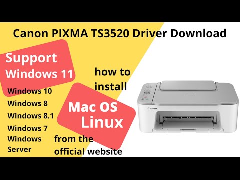 Canon PIXMA TS3520 Driver Download and Setup Windows 11 Windows 10, Mac 14, Mac 13