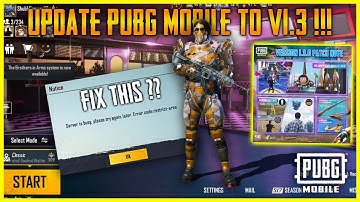 HOW TO UPDATE PUBG MOBILE V1.3 + ERROR CODE : RESTRICT AREA FIX ?!? | KARAKIN CANCEL? | UPDATE 1.3 🔥