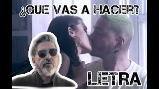 Video thumbnail of "RICARDO MONTANER - ¿QUÉ VAS A HACER? (LETRA)"