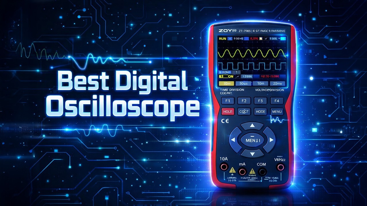 Лучший цифровой осциллограф – двухканальный и с полосой пропускания 50 МГц.