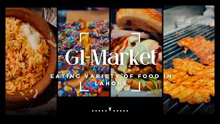 Exploring G1 Market Johar Town Lahore: Pakistani Food Vlogs, Dunkin Donuts, Grilled Chicken Burger