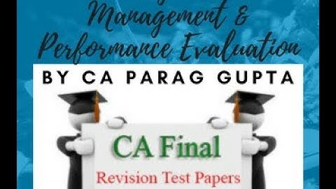 Parag Gupta | Revision Test paper | CA Final Costing | SCMPE May