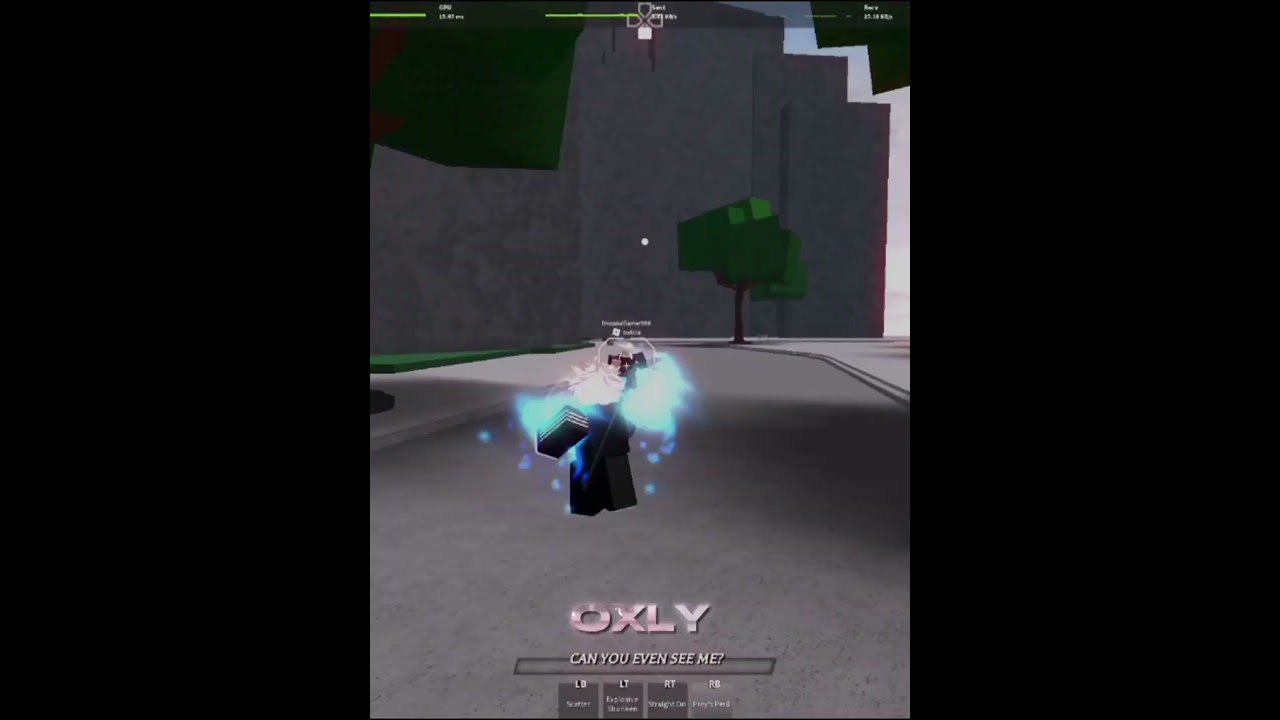 BLADE BALL IN TSBG #roblox #thestrongestbattlegrounds #edit #cold