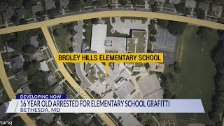 Teen arrested after graffiti at Bethesda elementary school referenced school shooter: MCPD