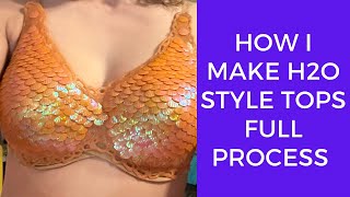 How I Made My H2O Just Add Water Inspired Silicone Mermaid Tops Full Process