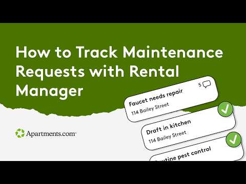 How to Track Maintenance Requests with Apartments.com Rental Manager