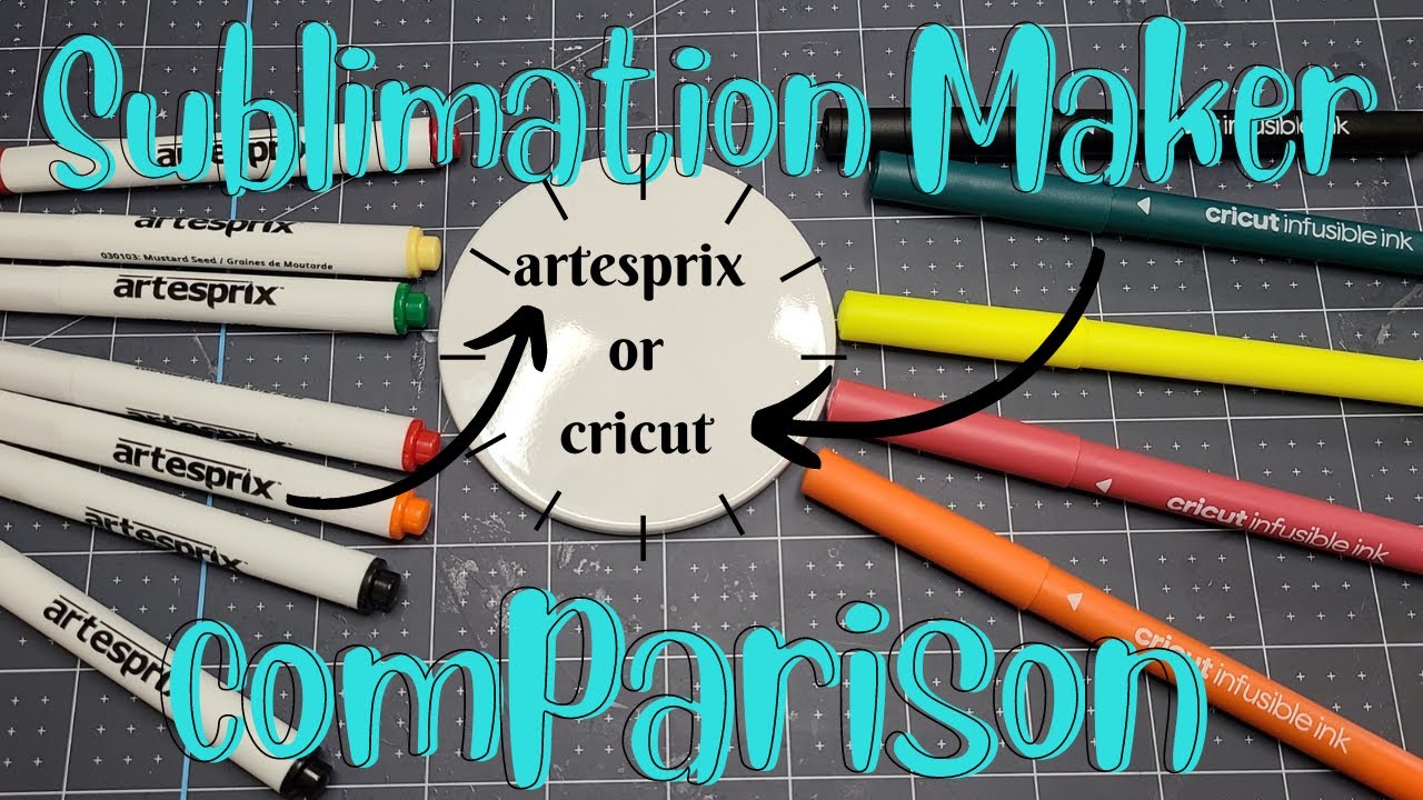 🧐 Artesprix Sublimation Markers OR Cricut Infusible Ink To the Test ...