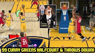 PINK DIAMOND CURRY GREEN FROM HALFCOURT! SPLASH BROS! NBA 2K18 MYTEAM GAMEPLAY