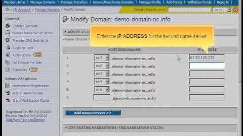 NameCheap com   Registering name servers - Adult-Hosting.com