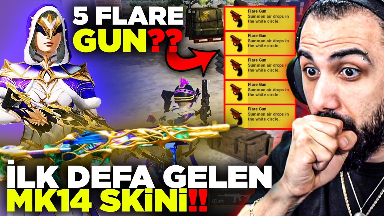 OYUNUN İLK MK14 SKİNİ GELDİ!! 😱 TEK LOOTTA 5 FLARE GUN?? | PUBG MOBILE