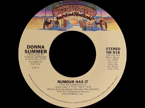 Donna Summer ~ Rumour Has ItI Love You 1977 Disco Purrfection Version