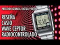 Reseña Casio Wave Ceptor Radiocontrolado Reloj Atómico Digital en Español