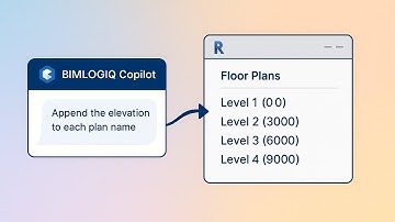 Append Elevation to Plan Names in Revit Using AI with BIMLOGIQ Copilot