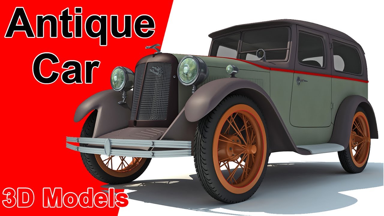 Antique Car 3D Models - YouTube