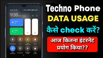 tecno mobile me use huye (MB) data ko notification bar par kaise karelshow data usage in Tecno phone