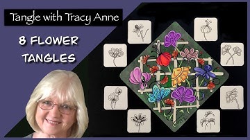 8 Easy Zentangle Patterns for Beginners - FLOWERS