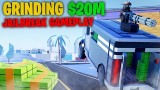 Playing Jailbreak as an NPC - Grinding to $20M! (Roblox Jailbreak Gameplay)