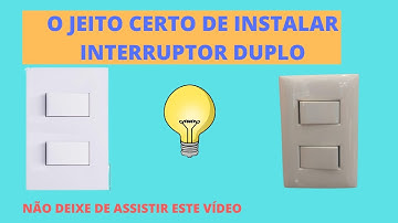 COMO INSTALAR INTERRUPTOR DUPLO