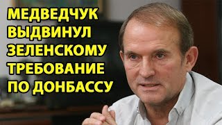 Медведчук выдвинул Зеленскому требование по Донбассу