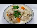 Blanquette de veau  lancienne sous vide basse temprature