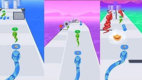 Snake Run Race - 3D Running Game l Android Gameplay Walkthrough l Fun to Watch