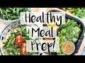 😍 Healthy Meal Prep for the Week! 🥗 Goat Cheese & Arugula Salad and Thai Veggie Burgers 🍔