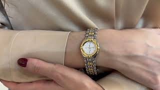 Vidéo: Montre Chopard Gstaad Dame petit modèle vers 1995 en or jaune 18k et acier Quartz. Ref : 32/8116