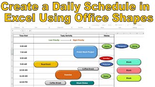 Boost Your Productivity: Master Time Management with Office Shapes #msoffice #exceltips #lifehacks