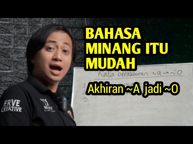 Akhiran ~A menjadi ~O | Belajar Bahasa Minang - Desbi Sugari class=