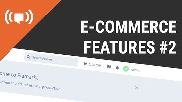 Flarum live coding - E-commerce features 2