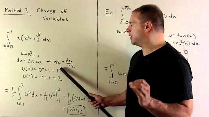 Integration by Substitution:  Definite Integrals