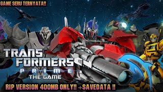 400MB | Transformers Prime the Game | | Download Rip Version