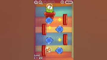 Cut the Rope Experiments Getting Started Level 24 Walkthrough