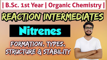 Nitrenes | Singlet and Triplet Nitrene | Reaction Intermediates | B.Sc. 1st year Organic Chemistry