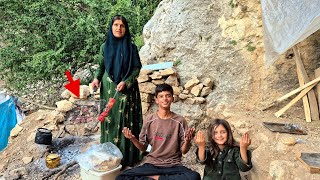 The Secret Kebab of a Cave Family | First Full Meal After 3 Years