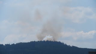 Waldbrand am Altkönig im Taunus