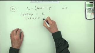 2016 Nat 5 Mathematics Paper 2 Number 12