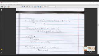 Grade 11 Physical Science 22 May 2020 Revision of Chapter 5