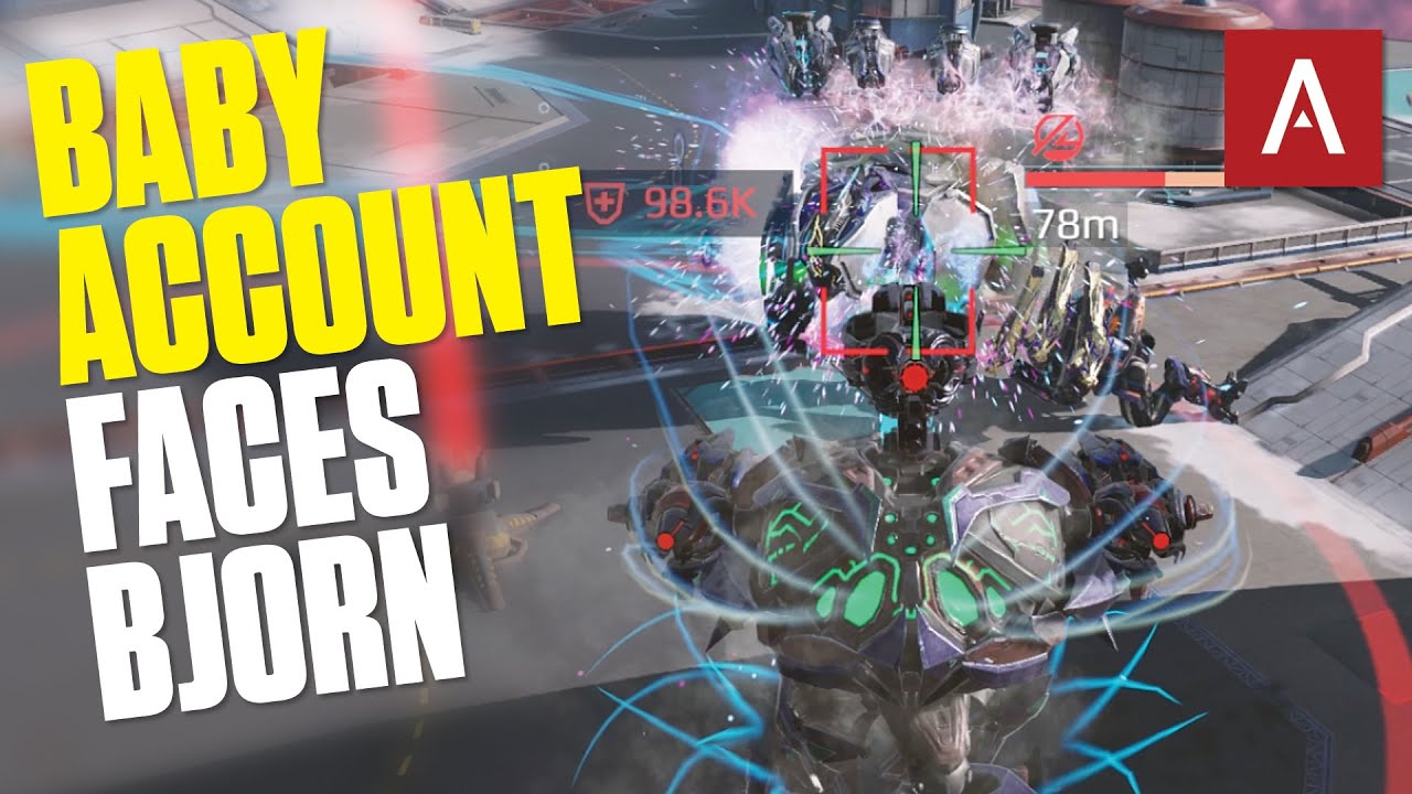 War Robots — Baby Account бьет рекорд урона и сталкивается с Бьорном! Геймплей WR Baby Account