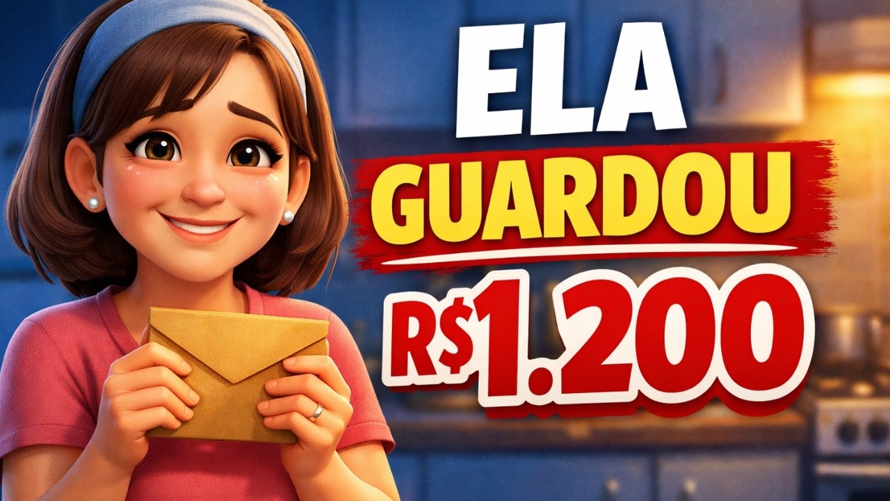 Ela Guardou R$1.200 em 6 Meses Ganhando Salário Mínimo: O Método do Envelope Invisível