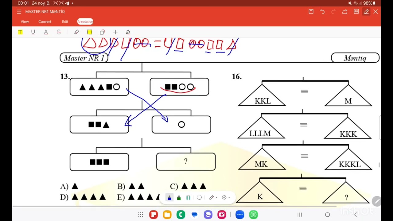 Master NR 1 - Tərəzilər ( ilk hissə )