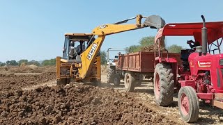 NEW HOLLAND 3037 And Mehendra 415 DI Tractor Loading Tractor Journey JCB LOADER Khudai working video