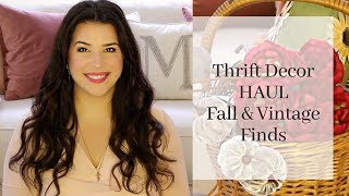 Thrift Fall Decor Haul 2019 | GoodWill, Local Thrift + Hobby Lobby &amp; Dollar Tree ♡MissJustinaMarie