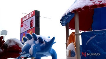 Outdoor LED display in winter - Madrid 2.0 - Nummax Display Innovation