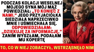 Download Lagu PODCZAS WESELNEJ KOLACJI MOJEGO SYNA MÓJ MĄŻ POWIEDZIAŁ: „TO KONIEC Z NAMI!\ MP3 Download Lagu PODCZAS WESELNEJ KOLACJI MOJEGO SYNA MÓJ MĄŻ POWIEDZIAŁ: „TO KONIEC Z NAMI!\ MP3