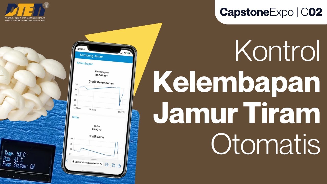 Sistem Kontrol Suhu dan Kelembapan Otomatis Budi Daya Jamur Tiram
